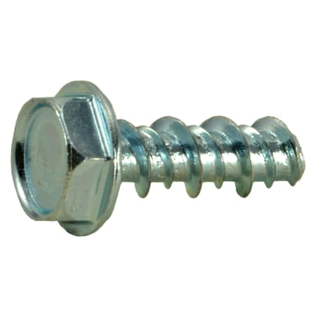 Midwest Fastener #8 x 1/2 in Hex Hex Machine Screw, Zinc Plated Steel, 45 PK 36217